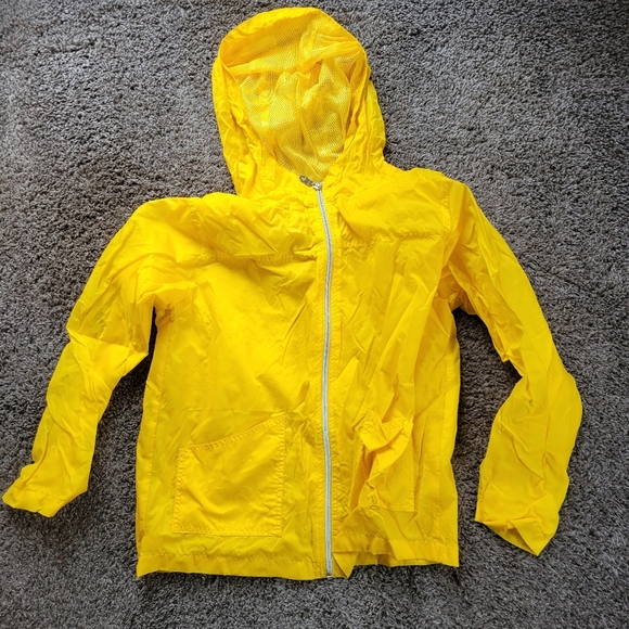 Philly Yellow Girls Rain Coat Jacket Size Large - Picture 1 of 6